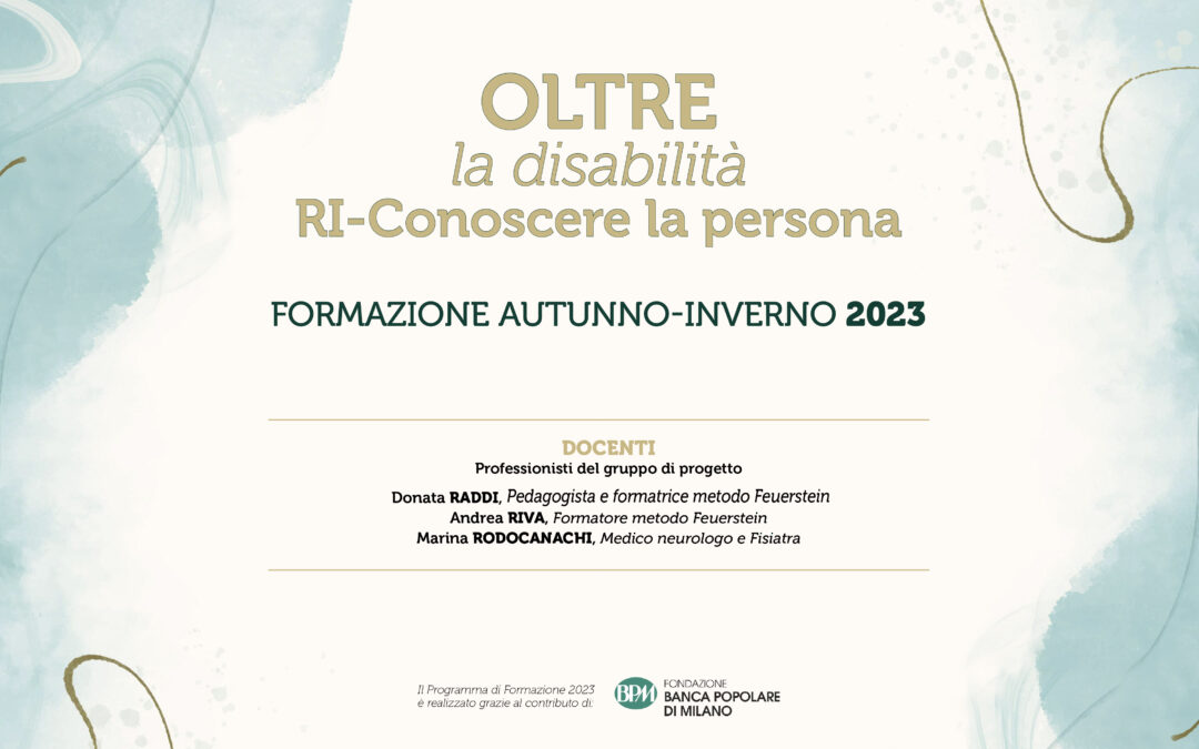 Progetto OLTRE: corsi formazione autunno-inverno 2023