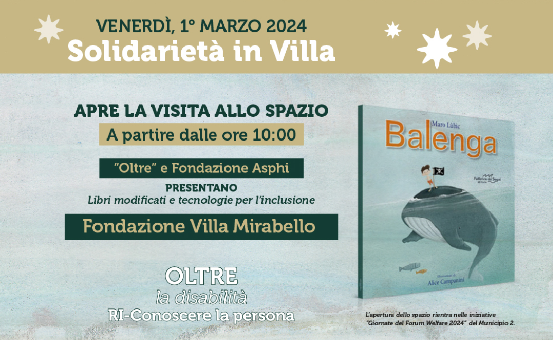 Solidarietà in Villa: “Oltre” e Fondazione Asphi